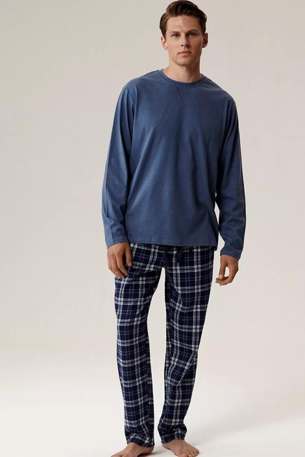 Pijama de barbati Atlantic NMP-393 cu maneca lunga