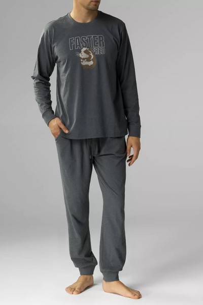 Pijama de barbati Atlantic NMP-376 cu maneca lunga