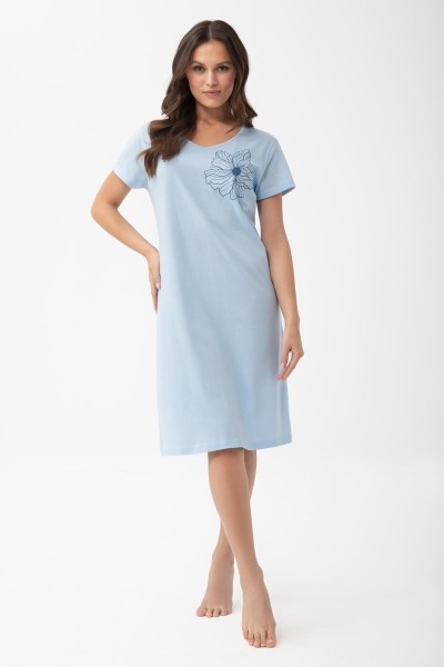 Rochie de noapte de dama Luna 1002 maneca scurta LUNA
