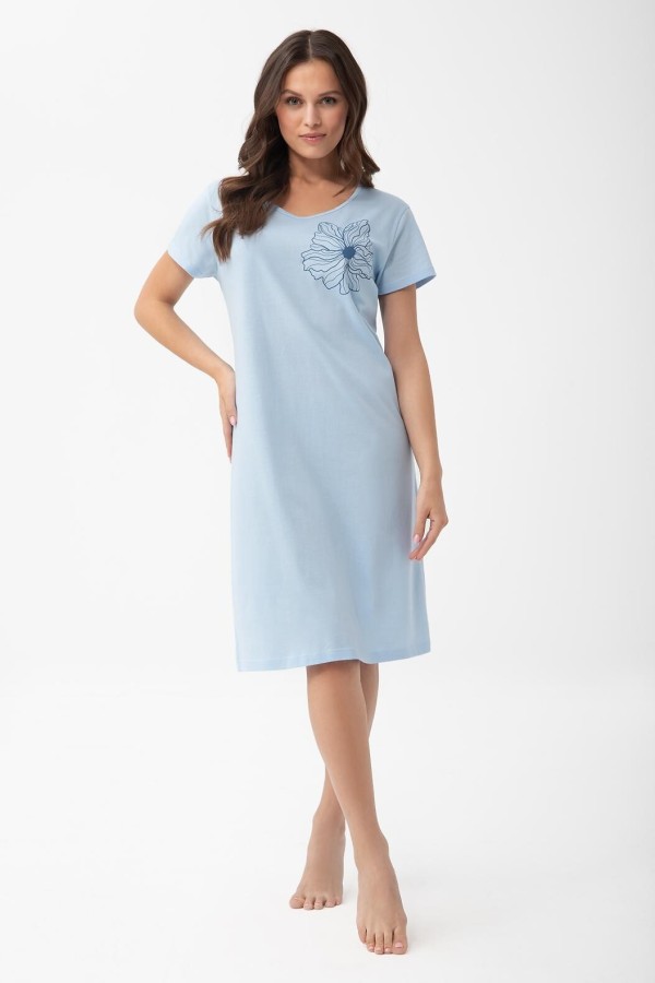 Rochie de noapte de dama Luna 1002 maneca scurta