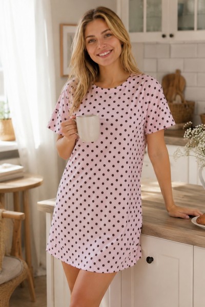 Rochie de noapte de dama Luna 1006 maneca scurta LUNA