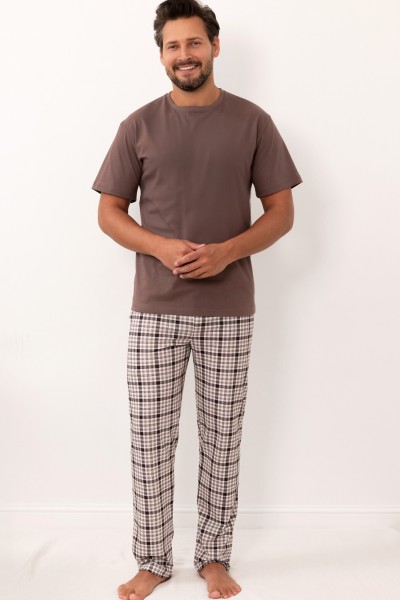 Pijama barbati Regina 6002 maneca scurta