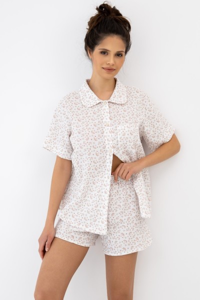 Pijama dama Sensis Nayla maneca scurta