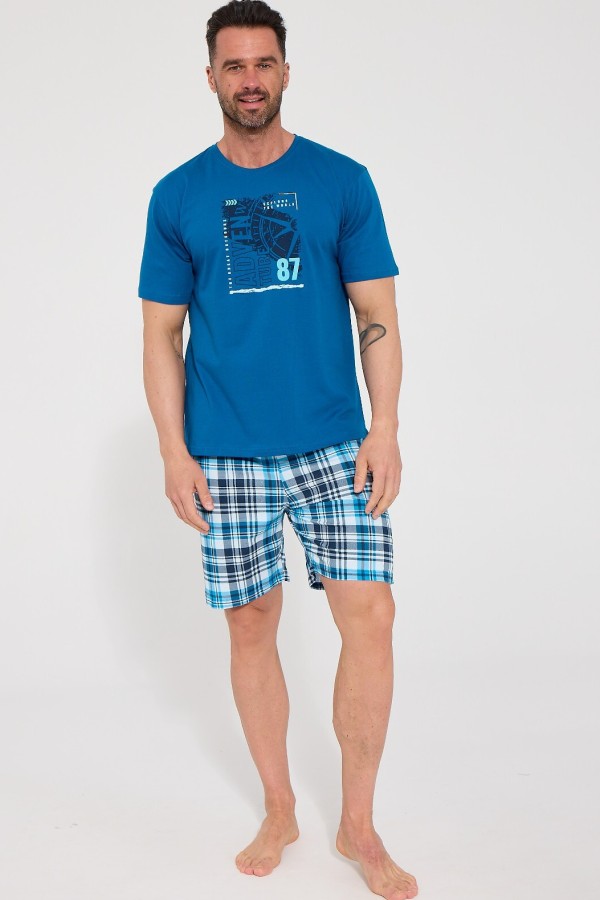 Pijama barbati Cornette 326/344 Compass maneca scurta