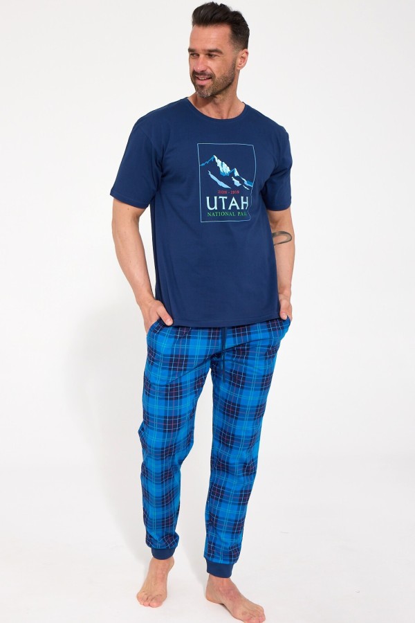 Pijama barbati Cornette 462/333 Utah 2 manca scurta