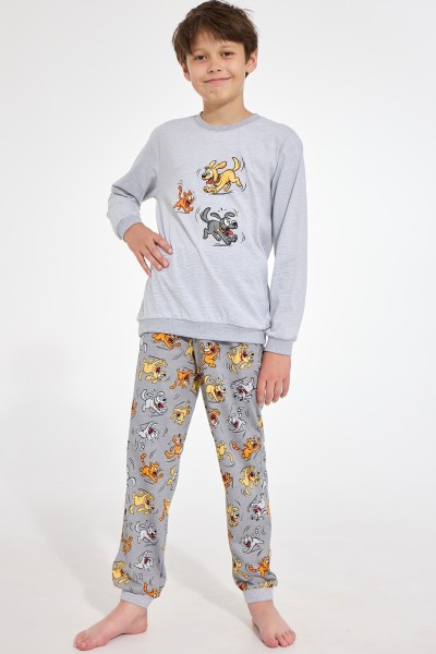 Pijama copii Cornette Young Boy 966/190 Fun maneca lunga
