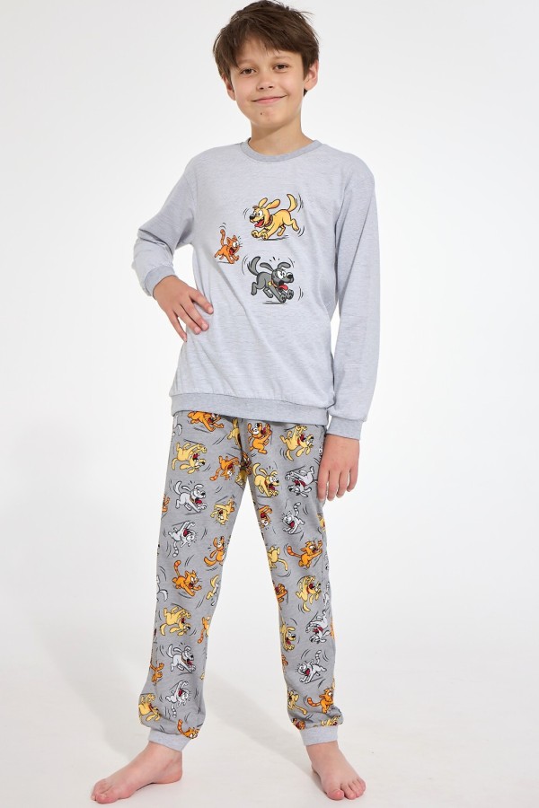 Pijama copii Cornette Young Boy 966/190 Fun maneca lunga