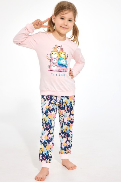 Pijama copii Cornette Kids Girl 594/210 Friendship maneca lunga CORNETTE