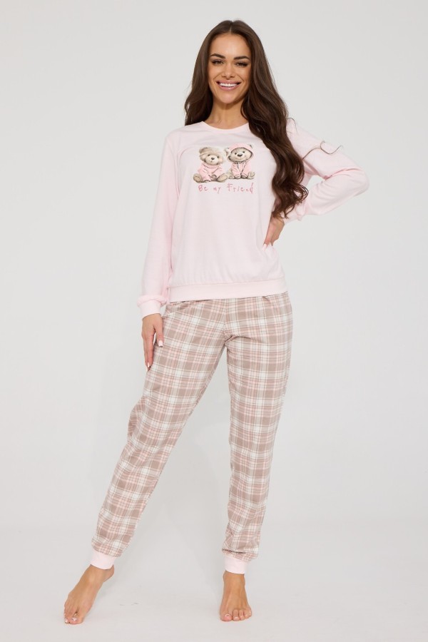 Pijama dama Cornette 671/477 Be My Friend maneca lunga