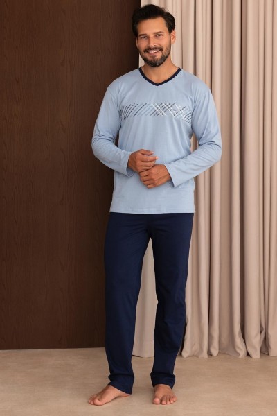 Pijama barbati Regina 6010 maneca lunga
