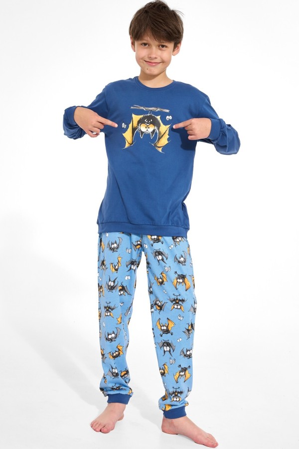 Pijama tineret Cornette Kids Boy 593/188 Bat 3 maneca lunga