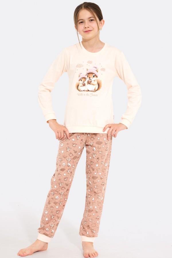 Pijama copii Cornette Young Girl 592/200 Snack maneca lunga