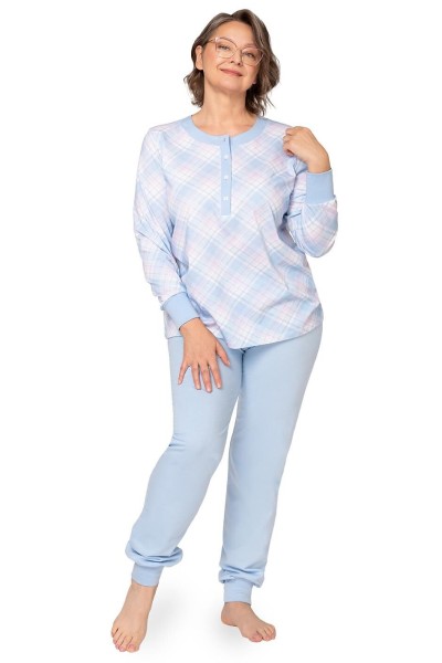 Pijama dama Martel 258 Edyta III Interlock maneca lunga MARTEL