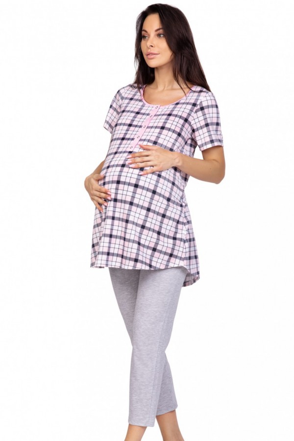 Pijama pentru gravide si alaptare 667 - ron - Magielle Lingerie Boutique