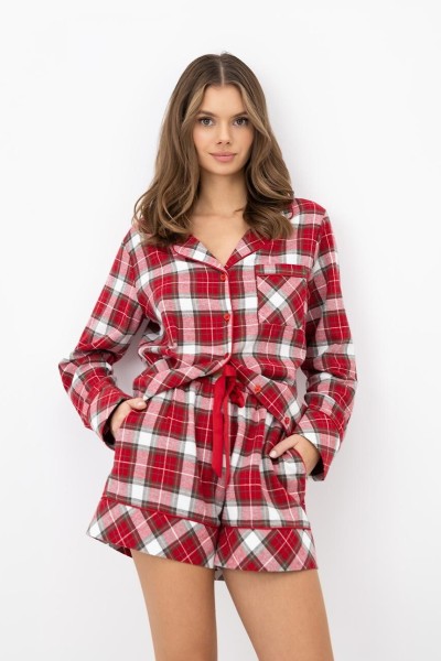 Pijama dama Sensis Clariel maneca lunga cu nasturi SENSIS