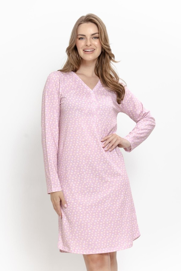 Camasa de noapte de dama Taro 3633 Marigold cu maneca lunga